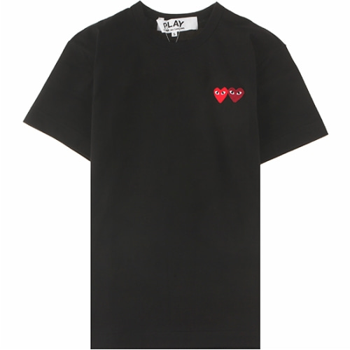 [꼼데가르송] AZ-T226-051-1 더블와펜 반팔 티셔츠 블랙 남성 티셔츠 / TS,COMME DES GARCONS