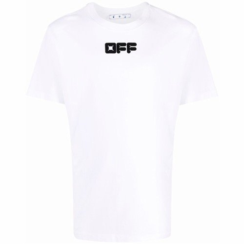 [오프화이트] OMAA027F21JER0030110 애로우 폰트 슬림 반팔티셔츠 화이트블랙 남성 티셔츠 / TR,OFF WHITE
