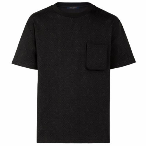 [루이비통] 1A5VI9 모노그램 포켓 반팔티셔츠 블랙 남성 티셔츠 / TEO,LOUIS VUITTON