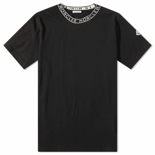 [몽클레어] 8C00012 8390T 999 넥 레터링 로고 라운드 반팔티셔츠 블랙 남성 티셔츠 / TTA,MONCLER