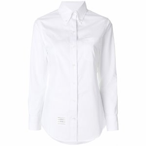 [톰브라운] FLL005E 03113 100 클래식 포인트 그로그랭 플래킷 셔츠 화이트 여성 자켓 / TJ,THOM BROWNE