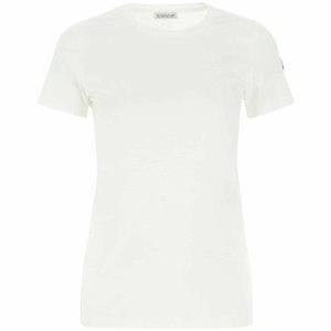 [몽클레어] 8C73200 V8058 033 로고 패치 라운드 반팔 티셔츠 아이보리 여성 티셔츠 / TTA,MONCLER