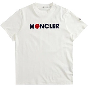 [몽클레어] 8C00008 829HP 034 프론트 로고 반팔 티셔츠 아이보리 남성 티셔츠 / TTA,MONCLER